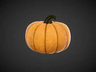 3D Carved and normal pumpkin 3D Model Pack