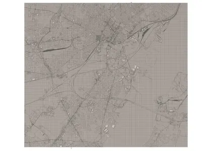 Cityscape  Wilmington USA  3D model