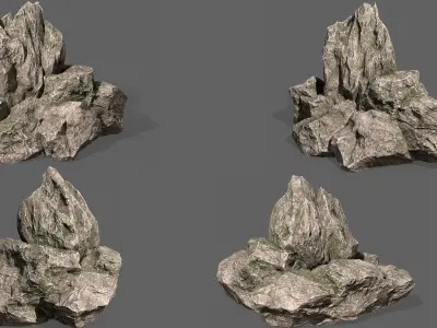 Rock Collection 017 Low-poly 3D model