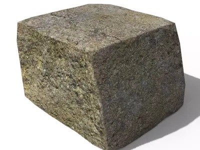 Fireclay Brick Cut Low-poly 3D model