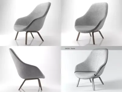 About a Lounge Chair AAL93 3D model