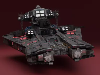 Spaceship besiege 3D model