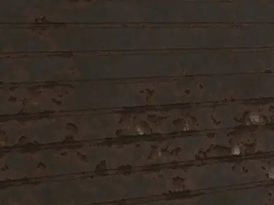 Rusted Full Metal Corrugated PBR Seamless Texture