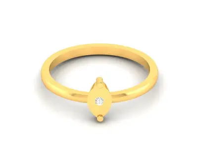 Diamond Ring For Women 3d Print Model 3D print model 17