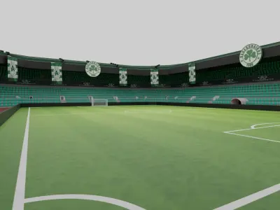 Panathinaikos Football Stadium Low-poly 3D model