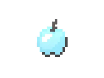 Pixel Apple v1 014 Low-poly 3D model