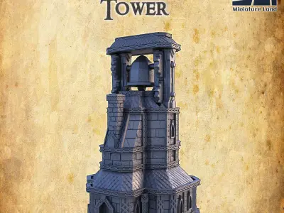 Dwarf Bell House Tabletop Terrain 28 MM 3D print model