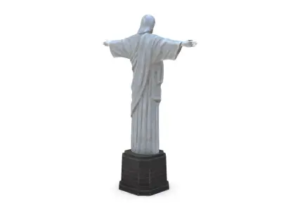 Christ the Redeemer Statue Low-poly 3D model