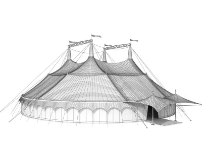Circus tent 3D model