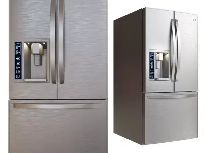 LG refrigerator  Low-poly 3D model