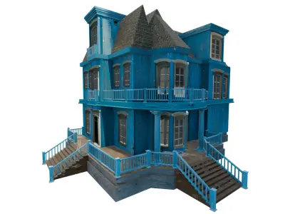 Building House Old Low-poly 3D model