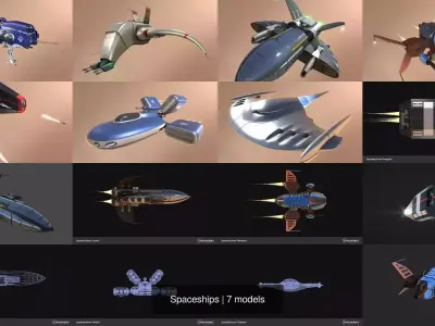Spaceships 3D Model Pack