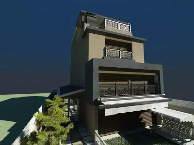 EXTERIOR OF VILLAGE 3D model