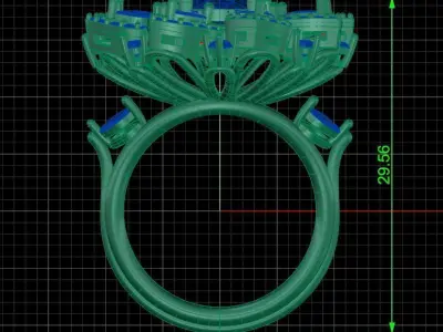 Jewelry ring 181 3D print model