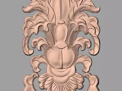 European furniture 3D relief models for CNC wood engraving E173 3D model