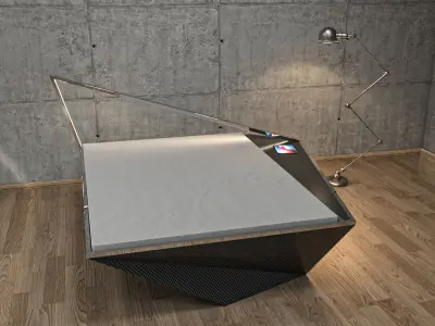 deconstruction bed 3D model