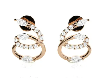 Light wt Pendant Earrings Set 3dm stl obj mtl gltf glb renders  3D print model