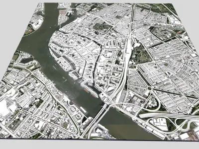 Cityscape Dordrecht Netherlands 3D model
