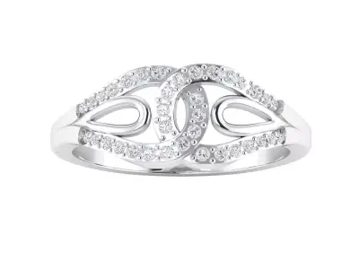 Women Ring Render 3dm STL MTL SLC JCD OBJ FBX Details 3D print model 55