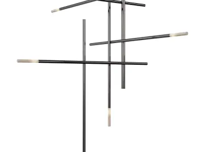 KITAMI MEDIUM CHANDELIER Low-poly 3D model