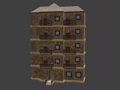 House Model 77 Low-poly 3D model