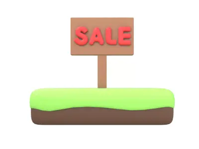 Land Sale Icon v1 001 Low-poly 3D model