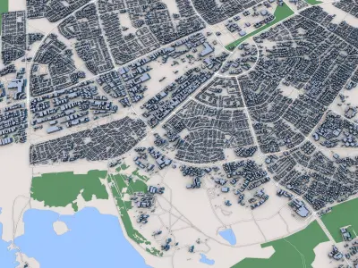 Gaborone City Botswana 3D model