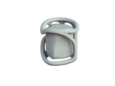SciFi Shape Object Low Poly Low-poly 3D model 15