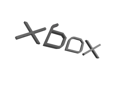Xbox 2000 Logo v1 002 Free low-poly 3D model