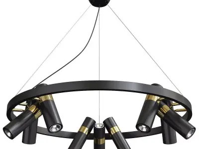 Rickon Chandelier Spot 18 Low-poly 3D model