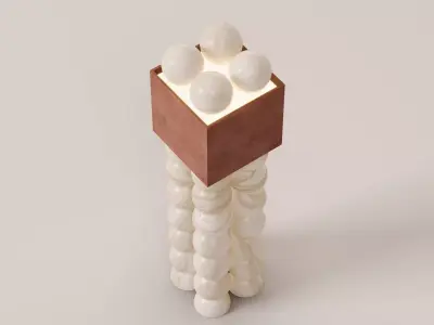 Luxury Sculptural Floor Lamp Free 3D model