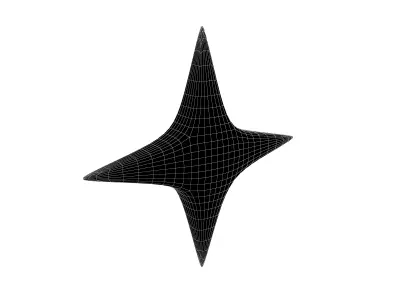 Sparkle v1 004 Low-poly 3D model