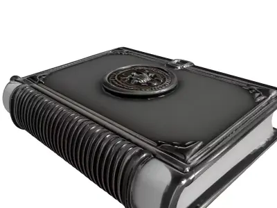 Vintage Government Document Book Low-poly 3D model