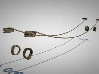 Mini Rope Bridge Free 3D model