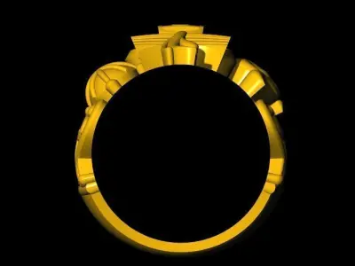 trishul ring 3dm file 3D print model
