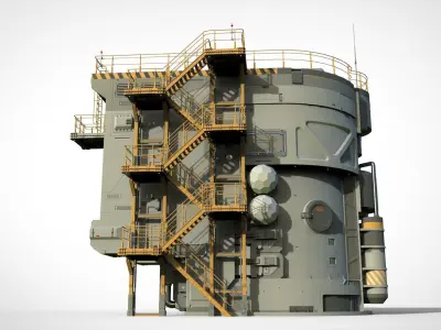 Sci-fi architecture 12 3D model