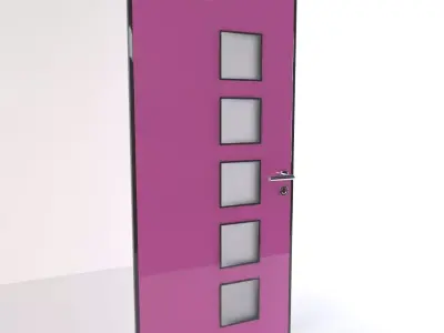 Office Door A02 3D model