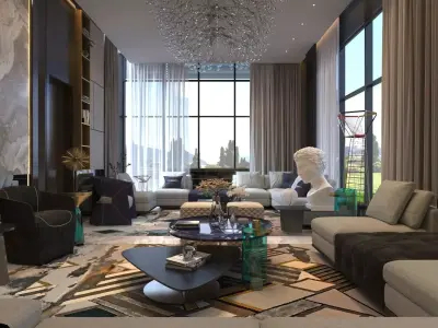 living room 3D model