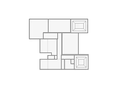 Simple Interior Sketch - 1501-2000 SF - Xactimate - Matterport 3D model