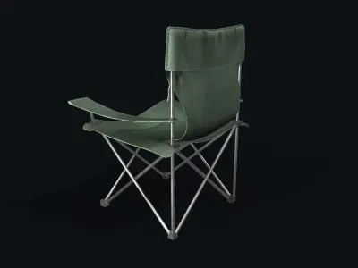 Camping Chair  Low-poly 3D model