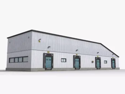 Factory x29 Low-poly 3D model