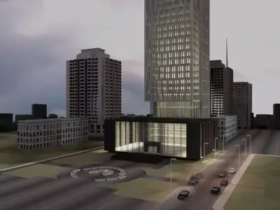Skyscraper 3D model shop