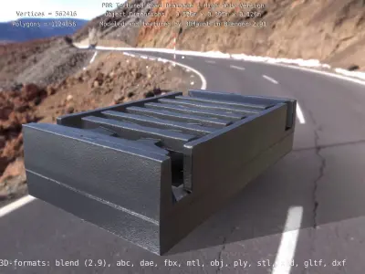 Road Drainage 1 PBR Textured High-Poly Version 3D model