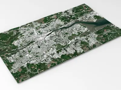 Cityscape Cork Ireland 3D model