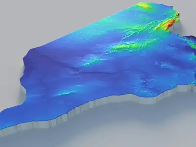 Syria Terrain Country 3D model