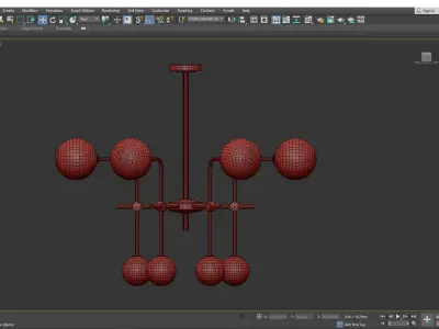  POLARE 12 LIGHT CHANDELIER Low-poly 3D model