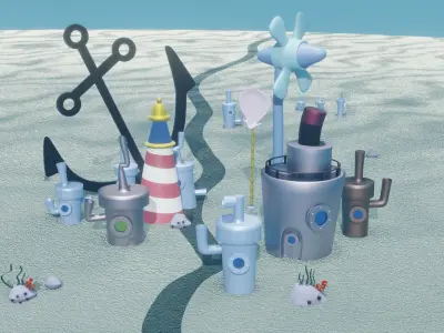 Bikini Bottom 3D model