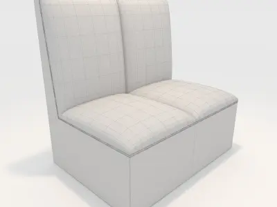 Sofa Cafe 3 3D model