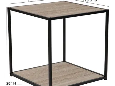 Nault Floor Shelf End Table Free 3D model