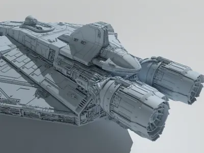 Star Wars Ahsoka serie Ghost with Fantom  3D print model